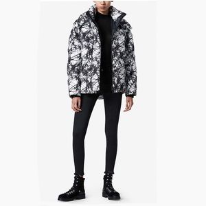 NWOT All Saints Wren Tie Dye Puffer Coat.